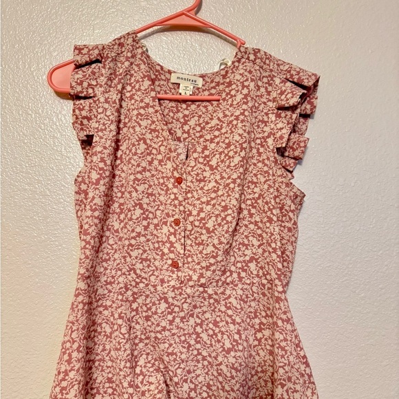 Monteau Blush Floral Patterned Top - Picture 1 of 3